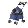 Cross-border export pet strollers for dogs, cats, teddy bears, lightweight and foldable, small and medium-sized dog trolleys for going out Item Picture
